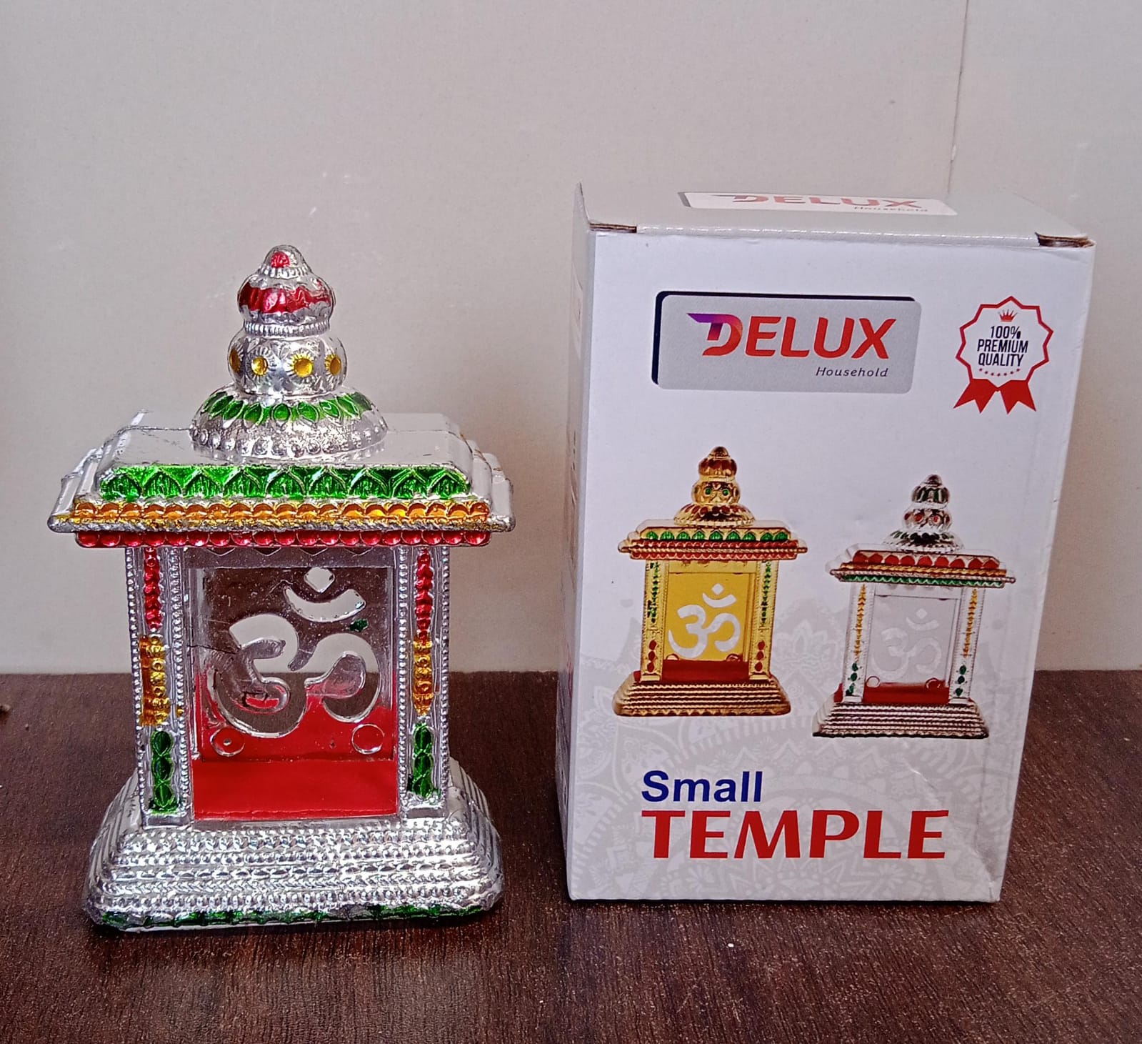 Adhesive Small Om Temple, Car Dashboard Temple (1 Pc) Adhesive Small Om Temple, Car Dashboard Temple (1 Pc)